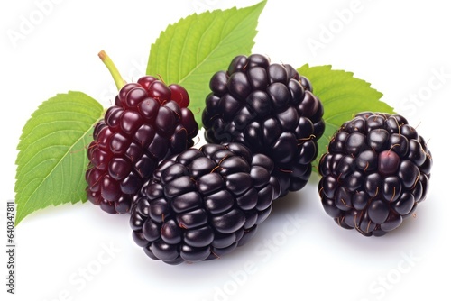 marionberry on white background