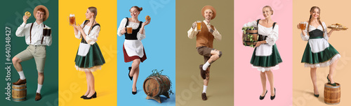 Collage of happy German peo...