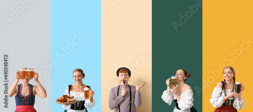 Collection of happy German ...