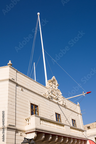 Facade of the Church of St. Publius near the center of Valletta, Malta photo