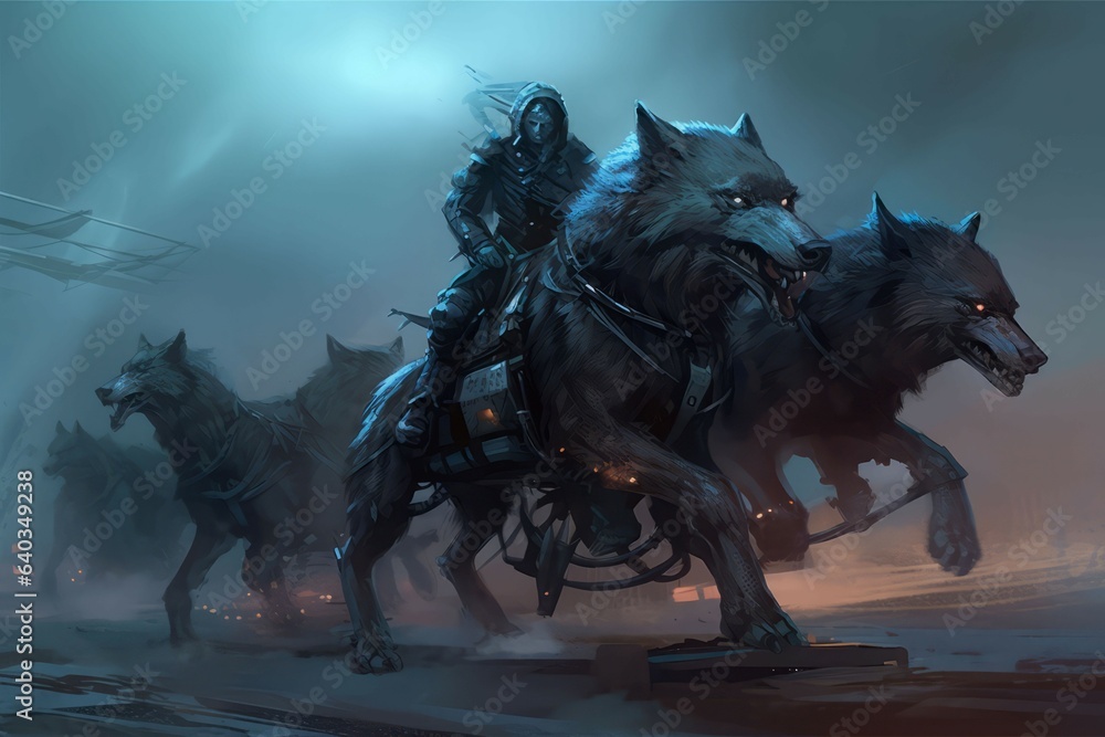 Rebels wolfs fantasy. Generate Ai Rebels wolfs fantasy. Generate Ai