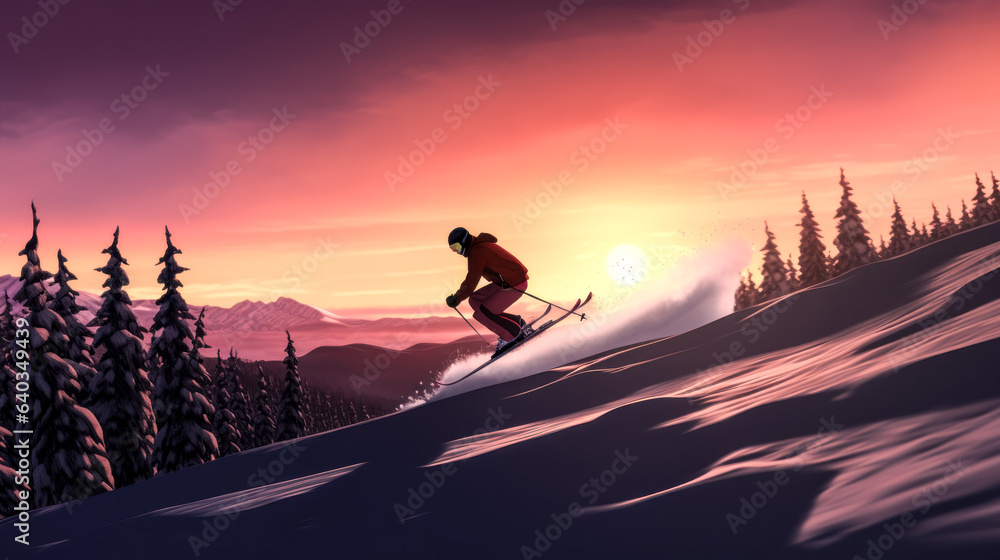 The snow skier performed a summersault after a successful jump. The snow skier performed a summersault after a successful jump.