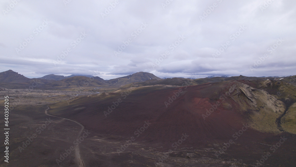 Afangagil is situated on the edge of one of Iceland’s most impressive and active volcanic areas, near the known mountain Hekla. Highlands around Hekla volcano in Iceland.