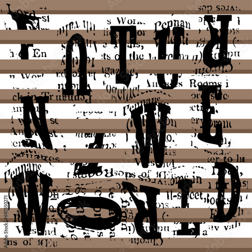 geometric line writing brush black word pattern background texture abstract design