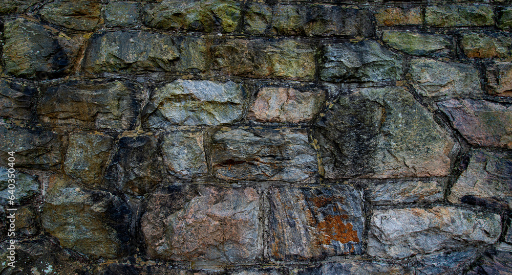 Fototapeta premium monumental wall from big old stones