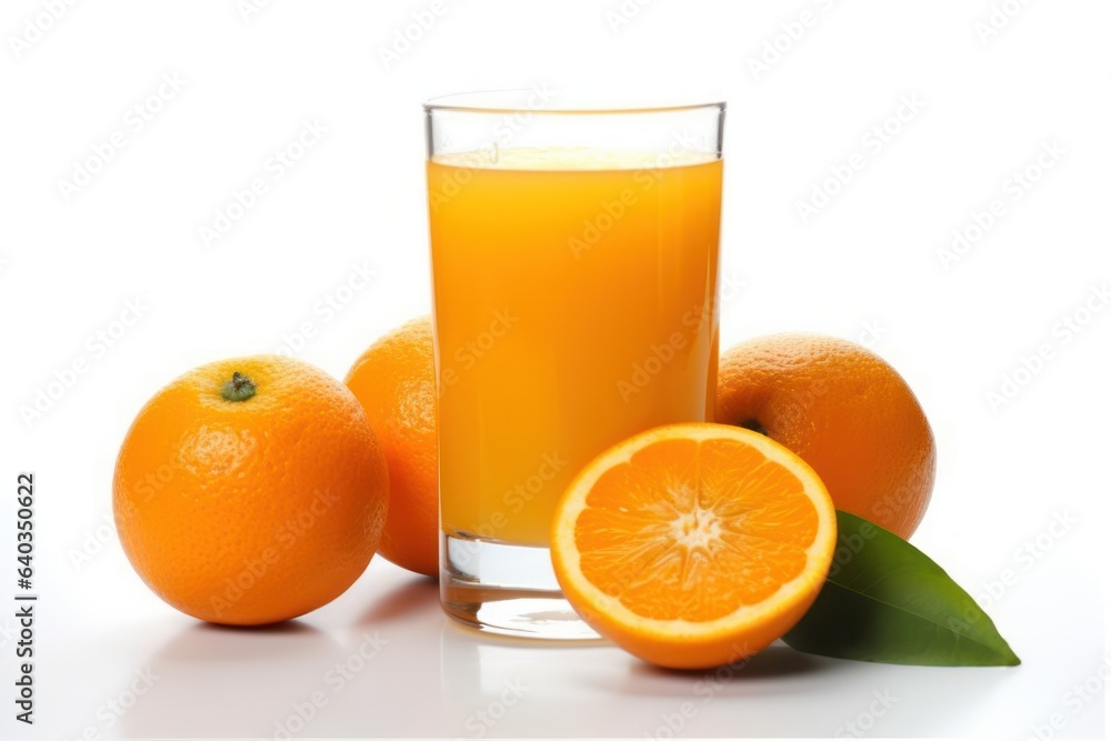 glass of orange juice and oranges glass of orange juice and oranges