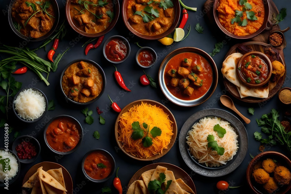 close up of a plate with vegetables and spices Generated Ai close up of a plate with vegetables and spices Generated Ai