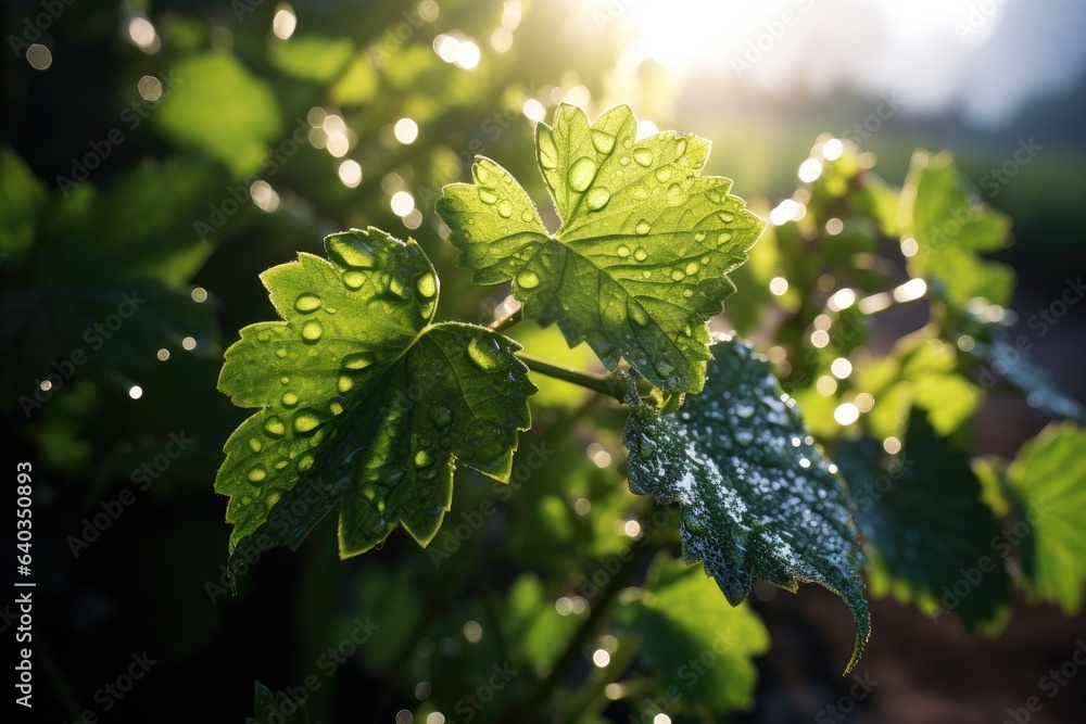 grape leaves in the sun grape leaves in the sun