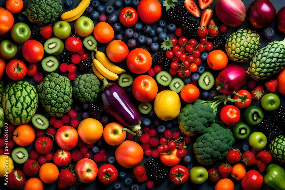 fruits and vegetables Generated Ai fruits and vegetables Generated Ai