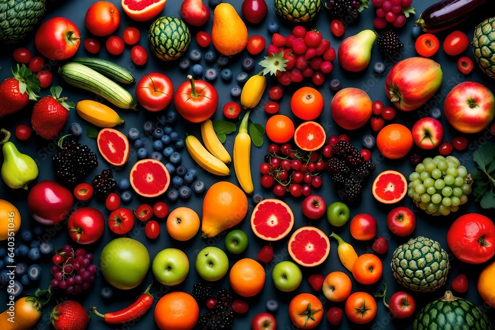 fruit and berries Generated Ai fruit and berries Generated Ai