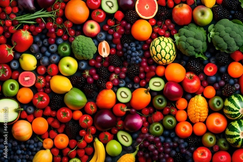 fruits and vegetables Generated Ai