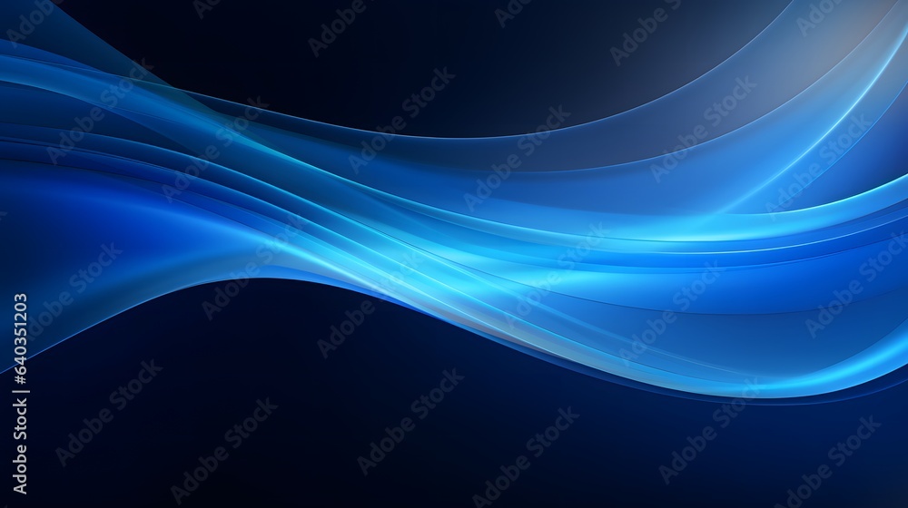 Obraz premium blue curve abstract background wallpaper