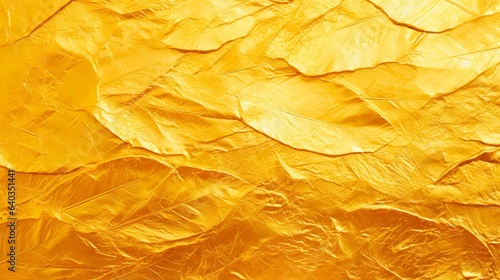 Gold Foil Leaf Shiny Wrapping Paper Texture Background. Perfect for Christmas Decorations and Metal Leaf Sheets