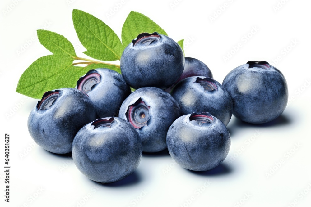 blueberries on white background blueberries on white background