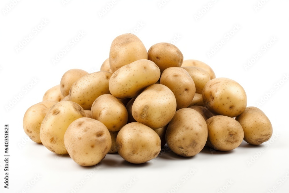 potatoes isolated on white background potatoes isolated on white background