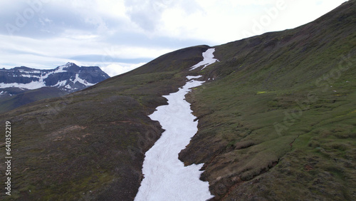 Dyrfjoll is a series of mountains within a great mountain range that rests between Fjord Borgarfjordur Eystri and the municipality Fljótsdalsherad in East Iceland. photo