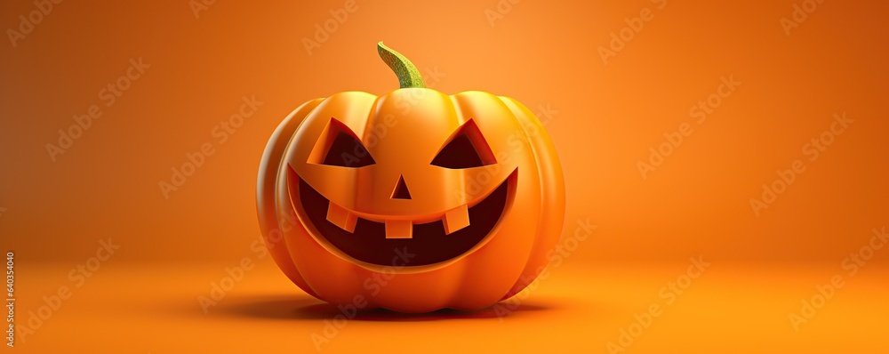 halloween jack o lantern on orange background halloween jack o lantern on orange background