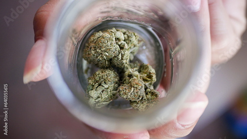 Bird-eye view of weed stash