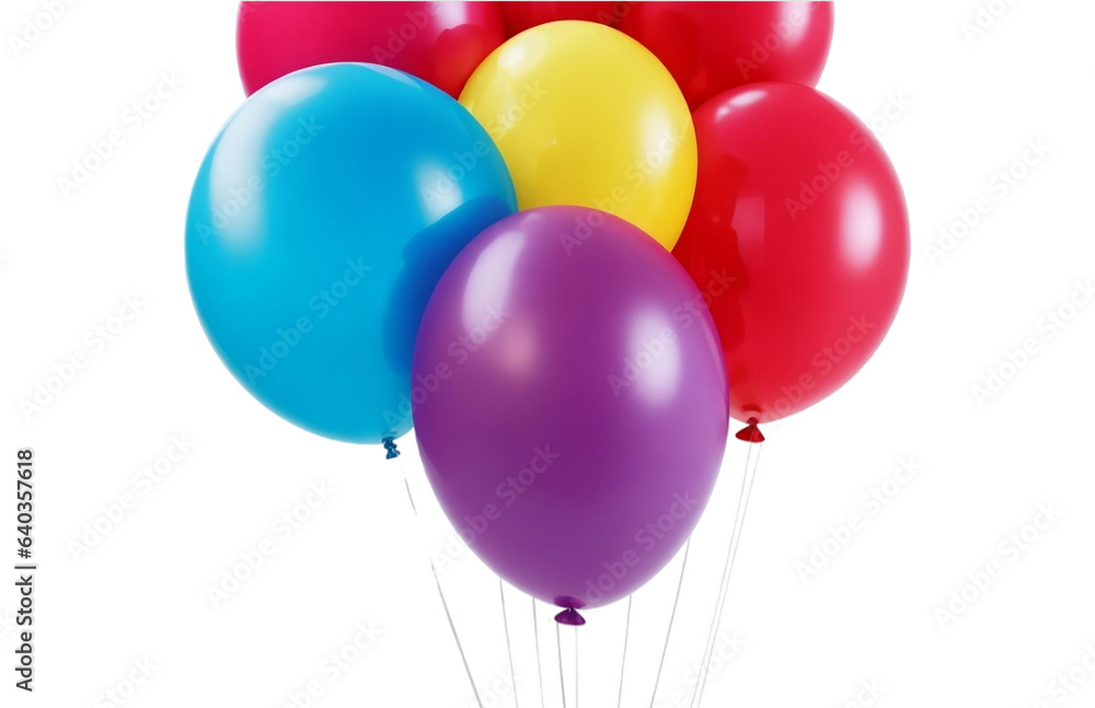 red and yellow balloons for birthday party Transparent background PNG ...