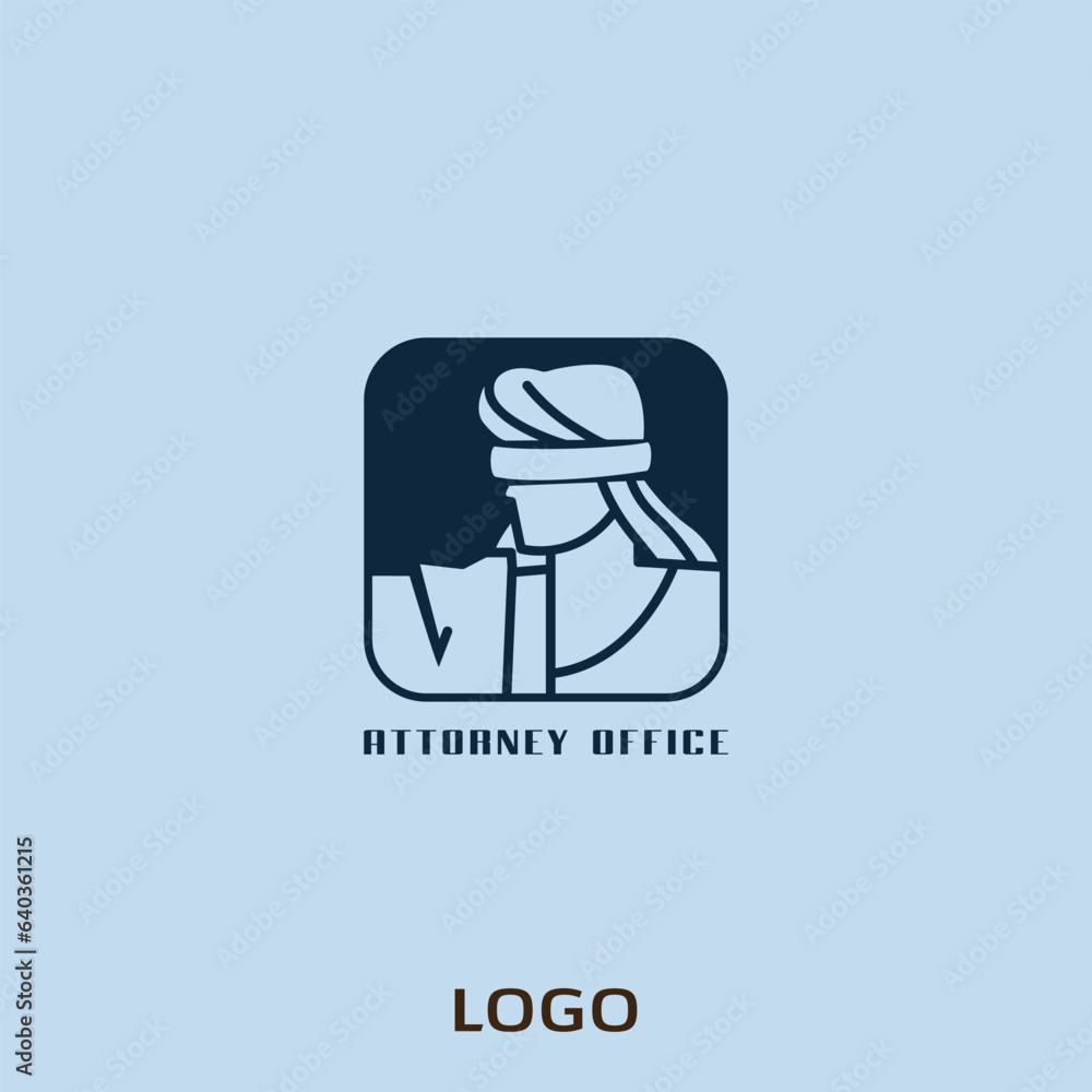 Attorney Office logo : includes part of the symbol of justice Attorney Office logo : includes part of the symbol of justice