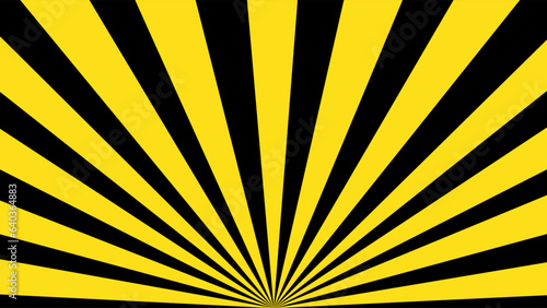 Black and yellow background with rays