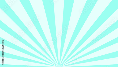 Turquoise retro background with rays