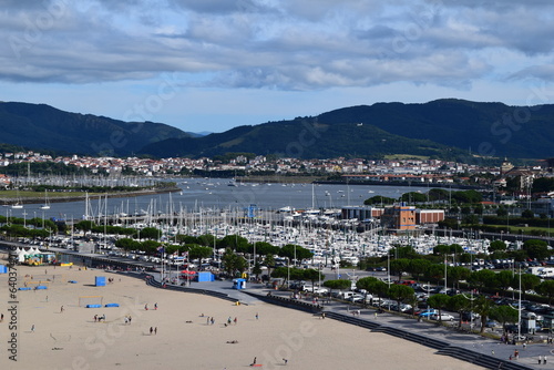Hondarribia Beatiful beach view Basque Country Spain