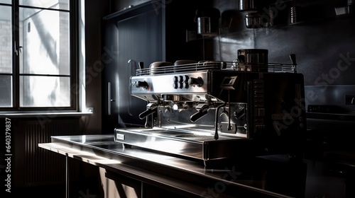 machine in a coffee shop