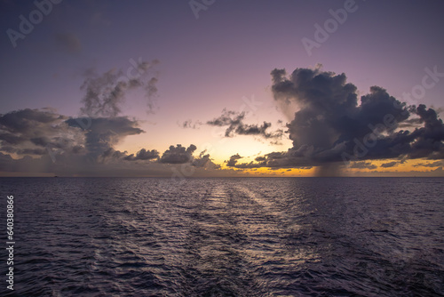 Sunset Over the Sea in St Lucia