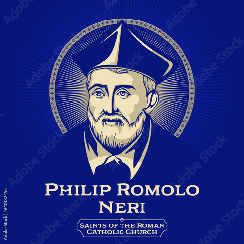 Catholic Saints. Philip Romolo Neri (1515-1595) was an Italian priest noted for founding a society of secular clergy called the Congregation of the Oratory.