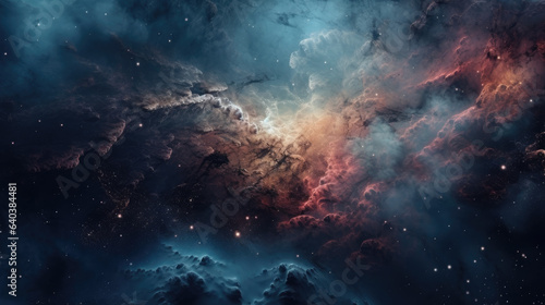Galaxy and Nebula. Abstract space background.