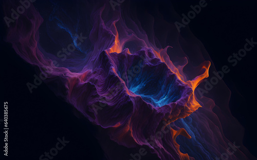 Colorful abstract nebula gas