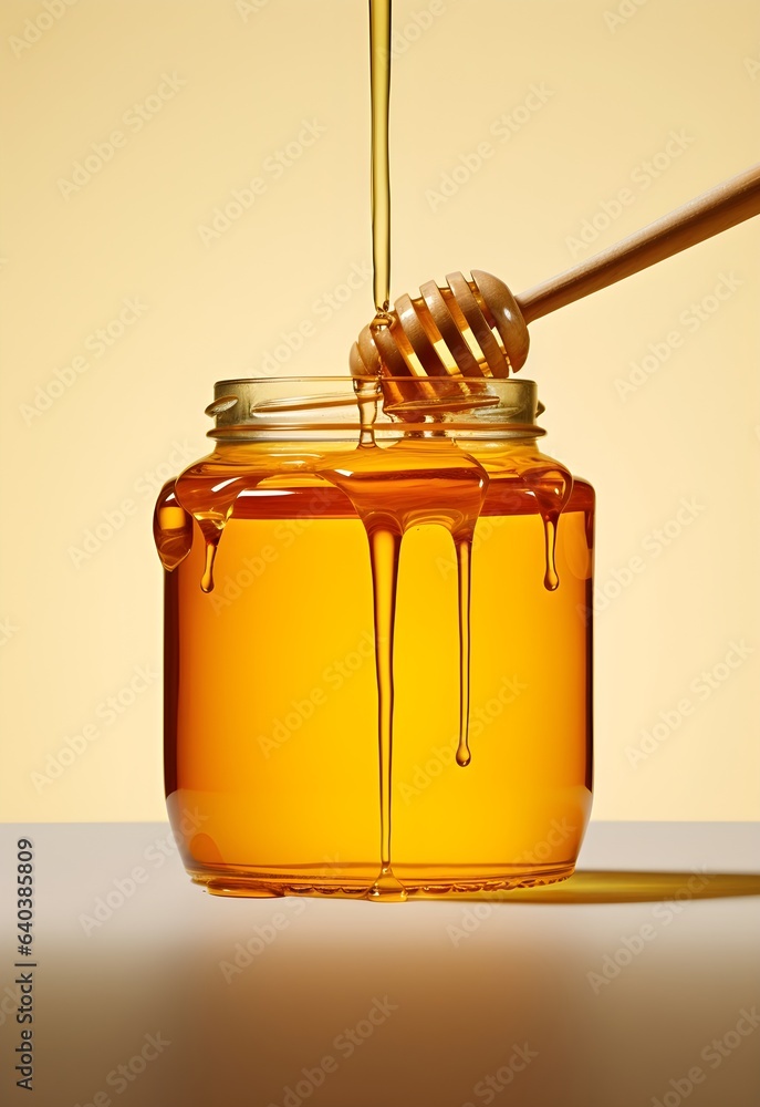 Gilded Sweetness: Pop Art Honey Jar Minimalism Gilded Sweetness: Pop Art Honey Jar Minimalism