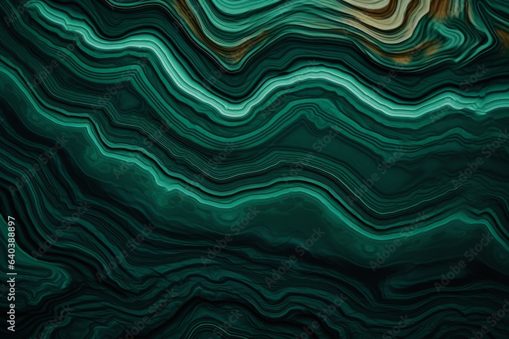 Serene malachite layers weave an artistic tapestry, Generative AI Serene malachite layers weave an artistic tapestry, Generative AI