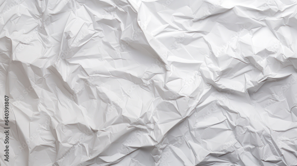 White paper with crumpled effect White paper with crumpled effect