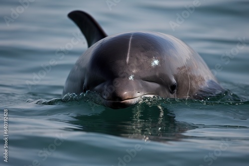 Vaquita - Gulf of California - The world's smallest porpoise species. Generative AI © Create image