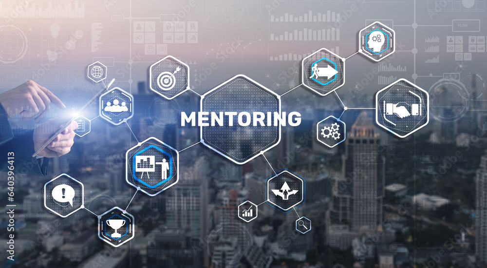 Mentoring Motivation Coaching Career Business Technology concept Mentoring Motivation Coaching Career Business Technology concept