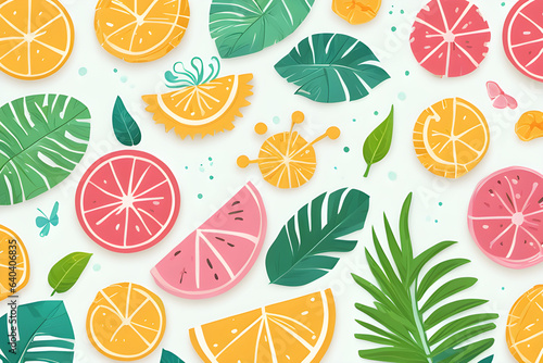 seamless pattern with citrus © Images Guru