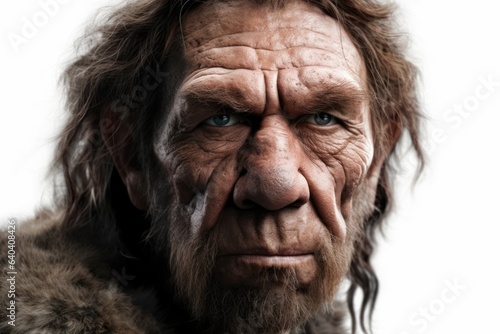 Portrait of neanderthal - generative ai photo