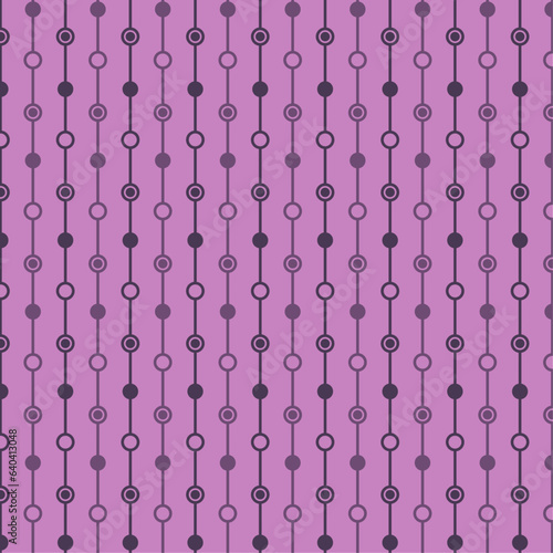 Abstract lines and circles pattern seamless background creative purple decoration