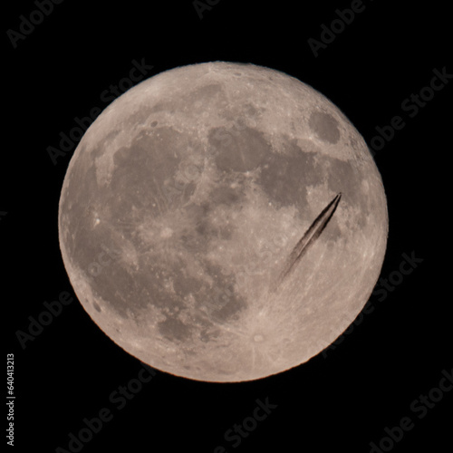 Plane on the moon