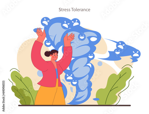 Emotional regulation. Emotion balance and stress resilience skill. EQ