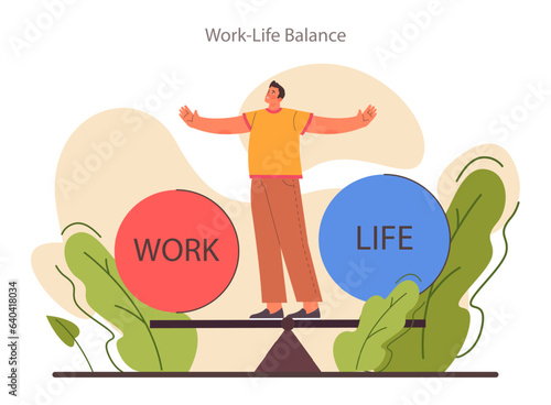 Work life balance. Career and personal life' equality. Modern lifestyle