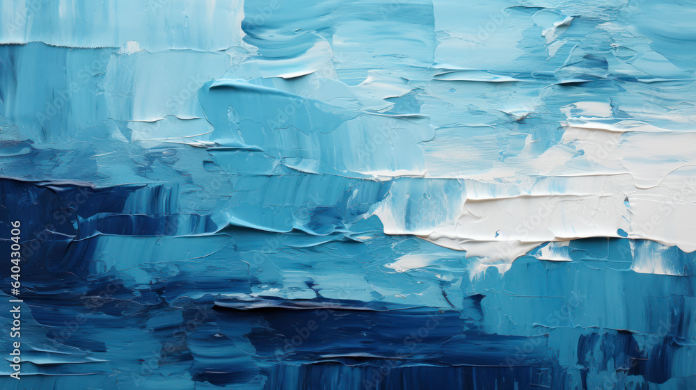 Texture of oil paint brush strokes, abstract blue pattern background ...