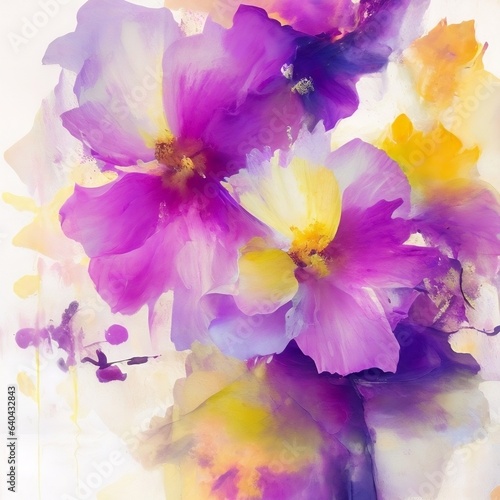 Watercolor Flowers background