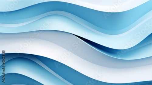 Background of abstract blue and white background with wavy lines