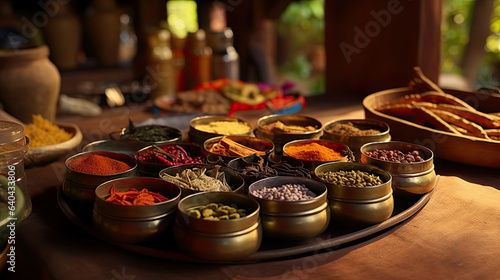 illustration of indian spices.