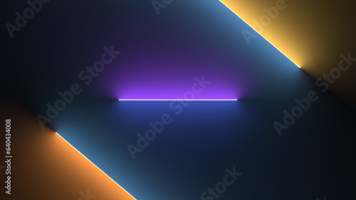 Geometric Light and Shadow Background Image with Colorful Diagonal Gradients