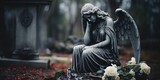 Angel of Sorrow Cemetery Memorial, Generative AI
