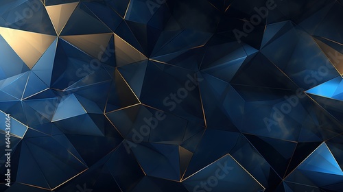 abstract blue background with triangles